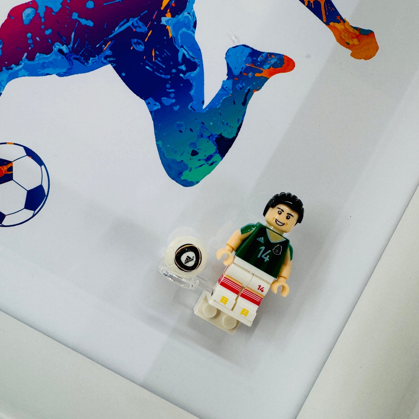 Chicharito Football Figure in a Frame