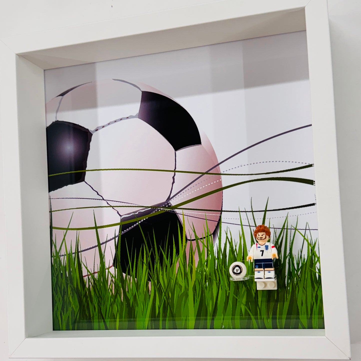 Beckham Football Figure in a Frame