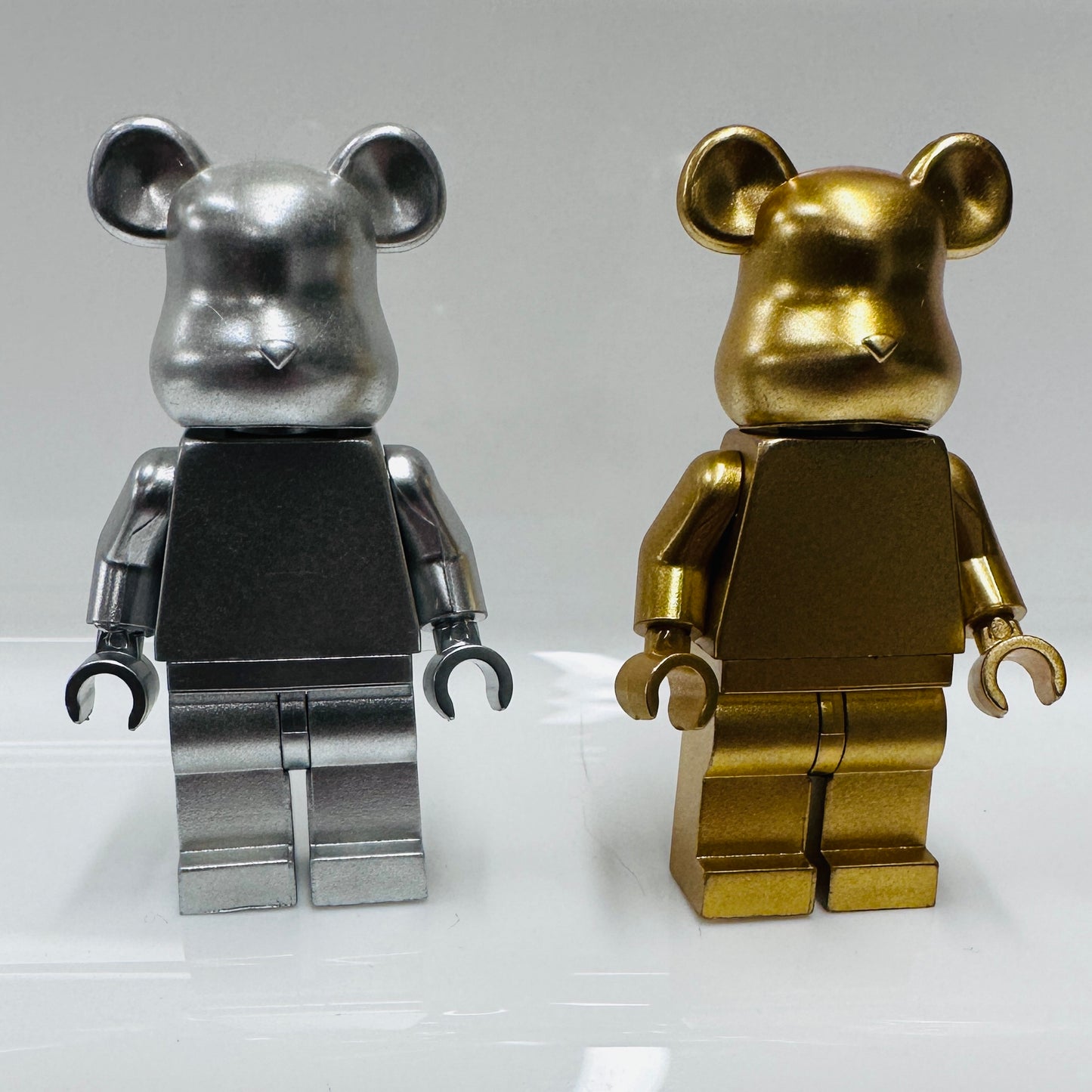 Custom Gold & Silver Bear Minifigures Set Of 2 Figures