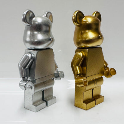 Custom Gold & Silver Bear Minifigures Set Of 2 Figures