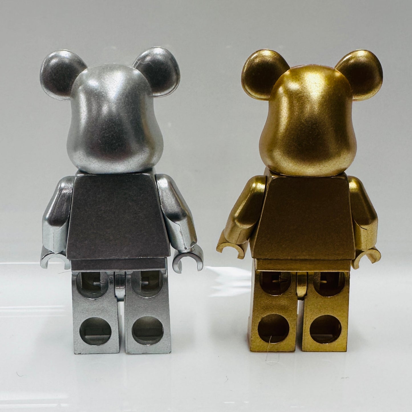 Custom Gold & Silver Bear Minifigures Set Of 2 Figures