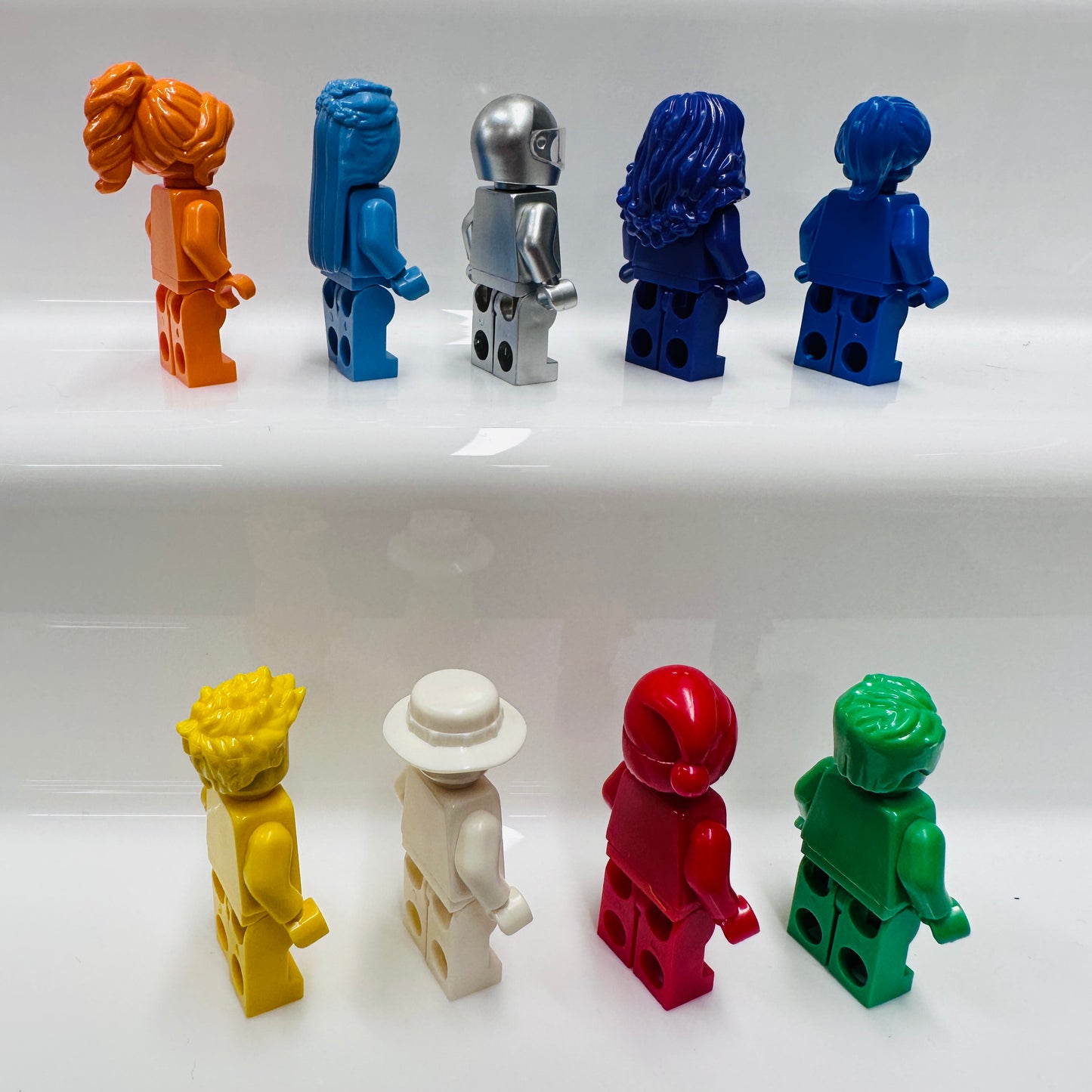 Custom Monochrome/ Coloured Minifigure with Headgear