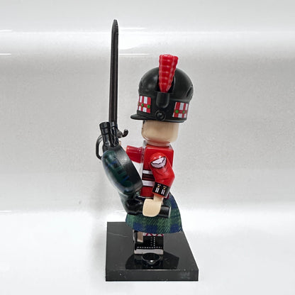 Custom Military Scottish Bagpiper Minifigure