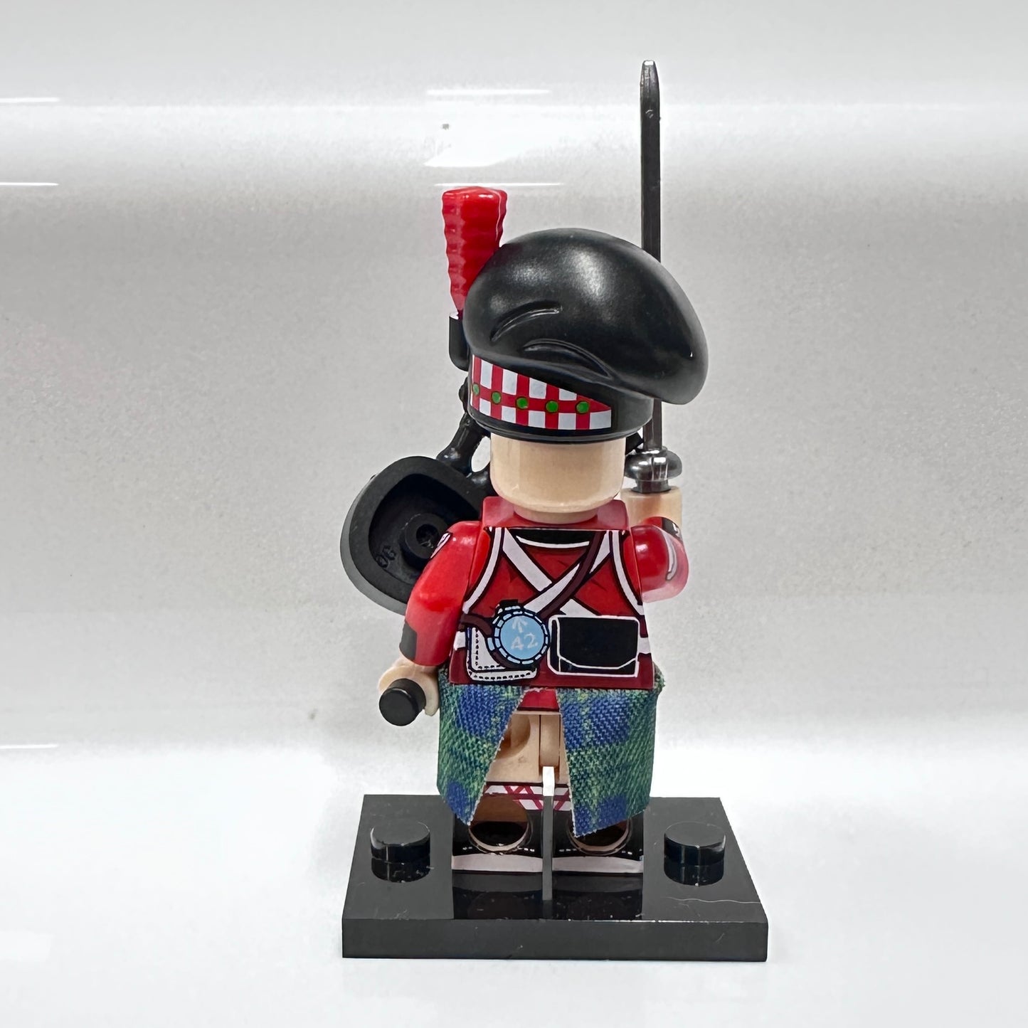 Custom Military Scottish Bagpiper Minifigure