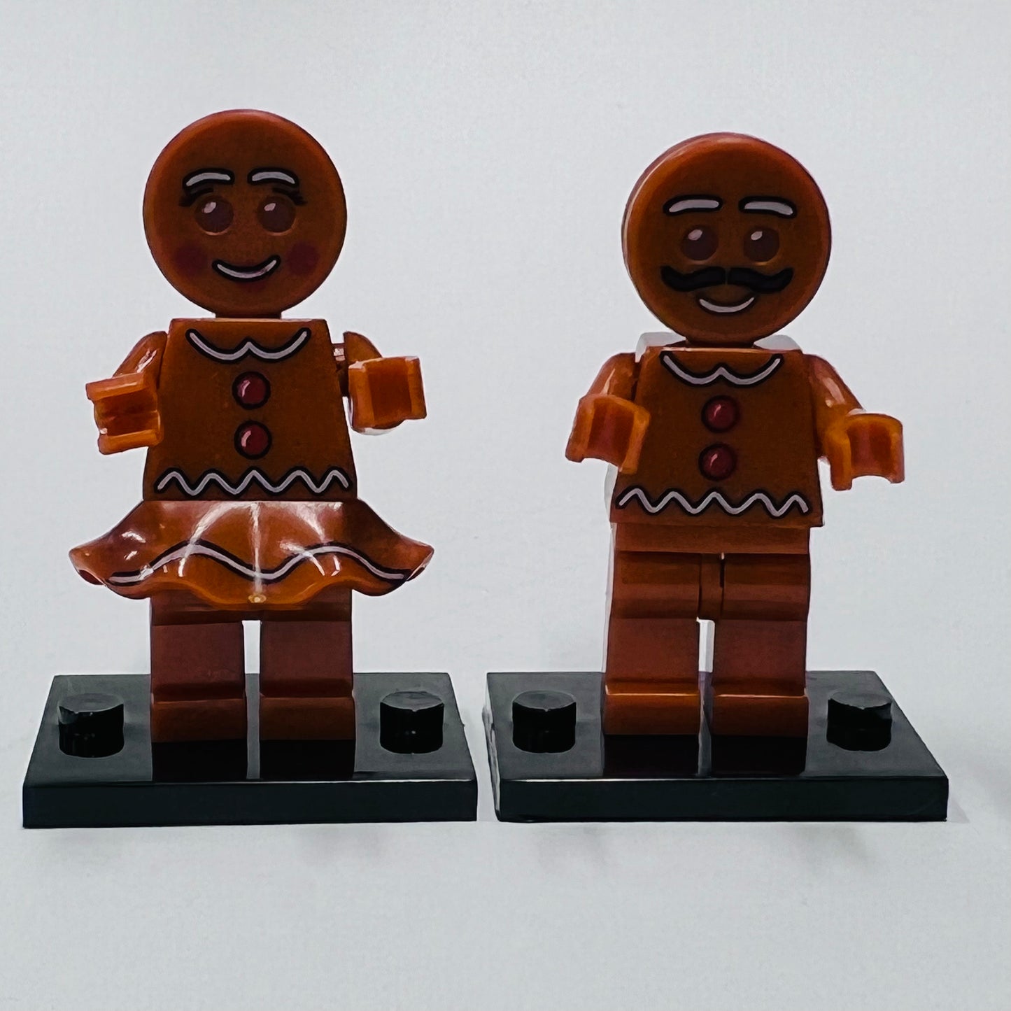 Custom Mr & Mrs Gingerbread Minifigure