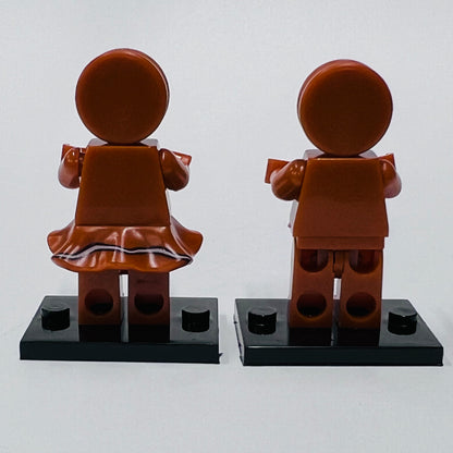 Custom Mr & Mrs Gingerbread Minifigure