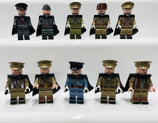 Custom Military Officers Set of 10 Figures