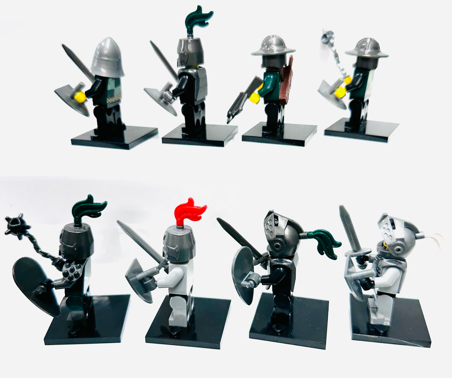 Custom Medivial Knights Set of 8 Figures