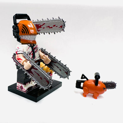 Custom Chainsaw & Pochita Minifigure