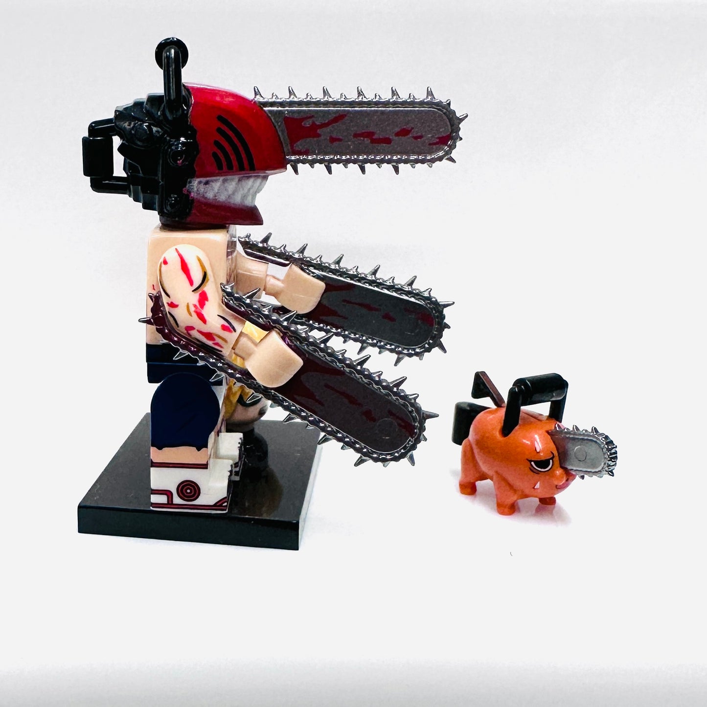 Custom Chainsaw & Pochita Minifigure