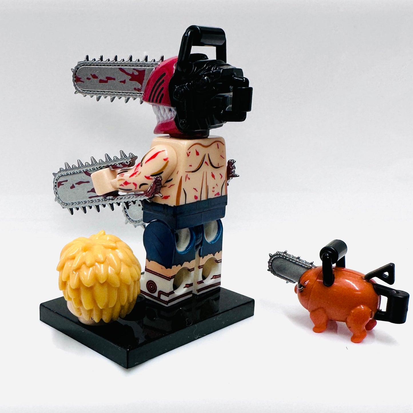 Custom Chainsaw & Pochita Minifigure