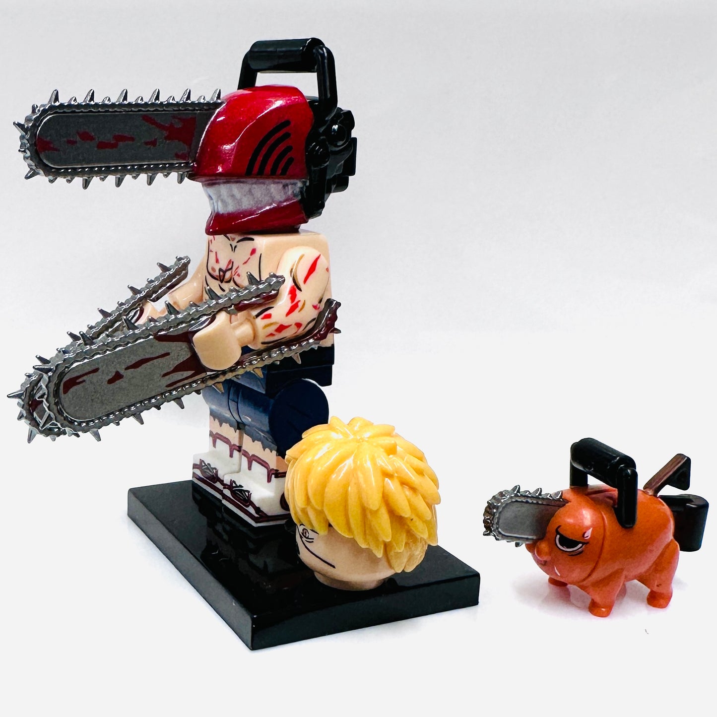 Custom Chainsaw & Pochita Minifigure