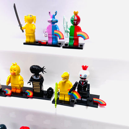 Custom Rainbow Minifigures Set Of 15 Figures