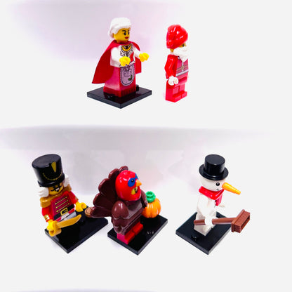 Custom Christmas Set Of 5 Minifigures