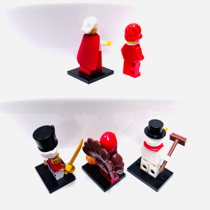 Custom Christmas Set Of 5 Minifigures