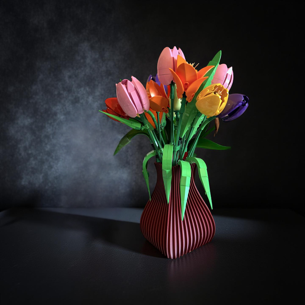 Vase For Lego Flowers Bouquet, Roses 10280 10374 & All Botanicals Collections