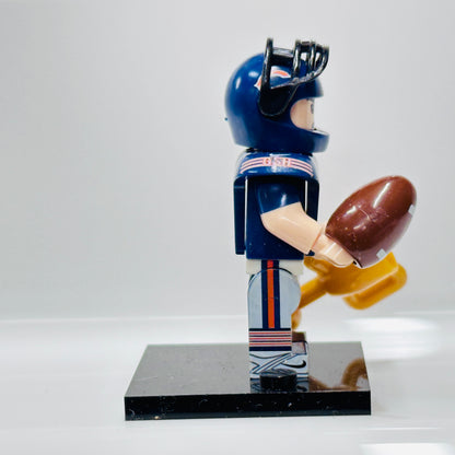 Custom American Footballer Minifigure Blue