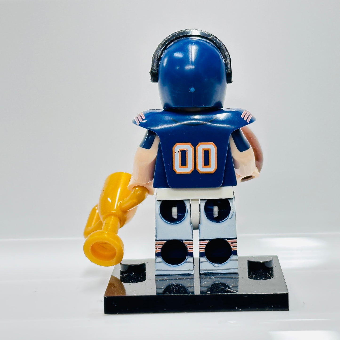 Custom American Footballer Minifigure Blue