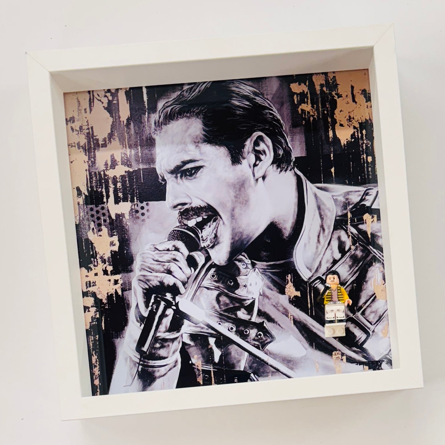 Freddie Mercury Minifigure in a Frame