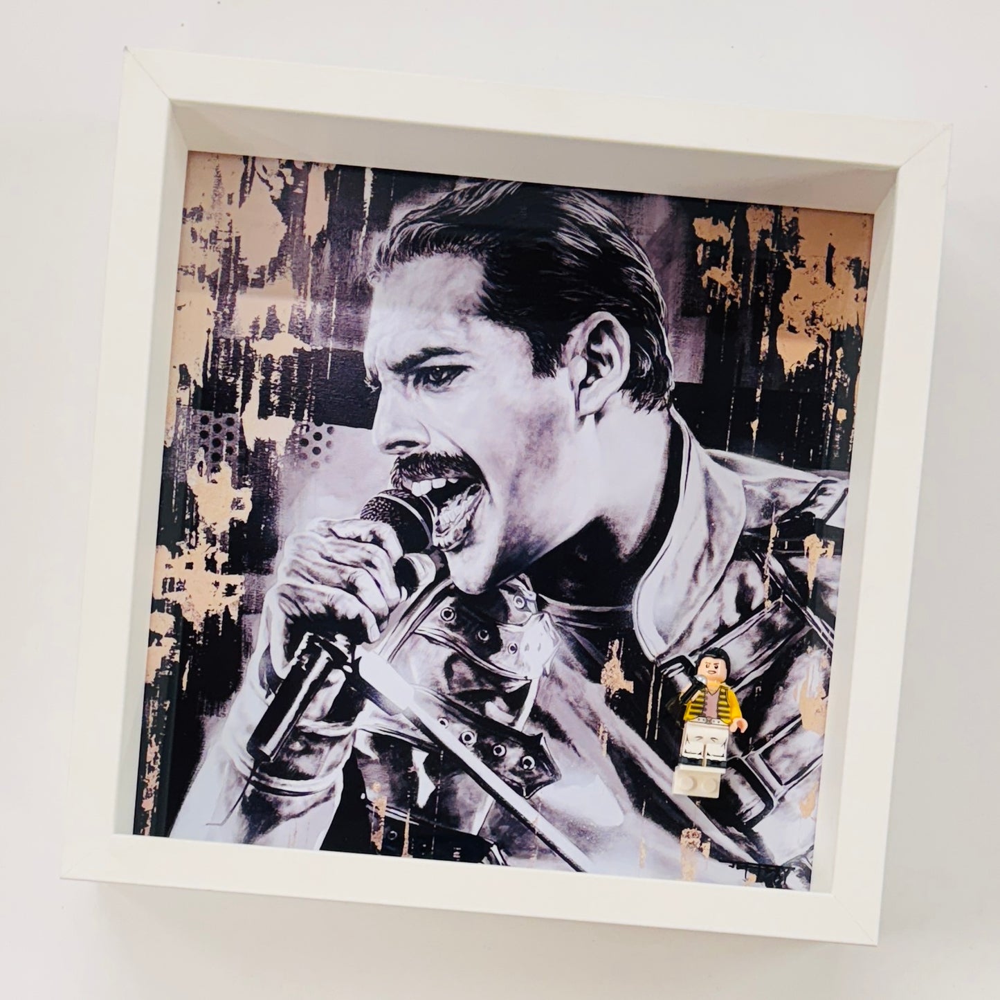 Freddie Mercury Minifigure in a Frame