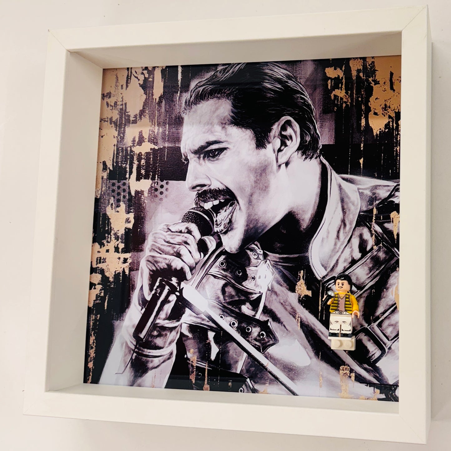 Freddie Mercury Minifigure in a Frame