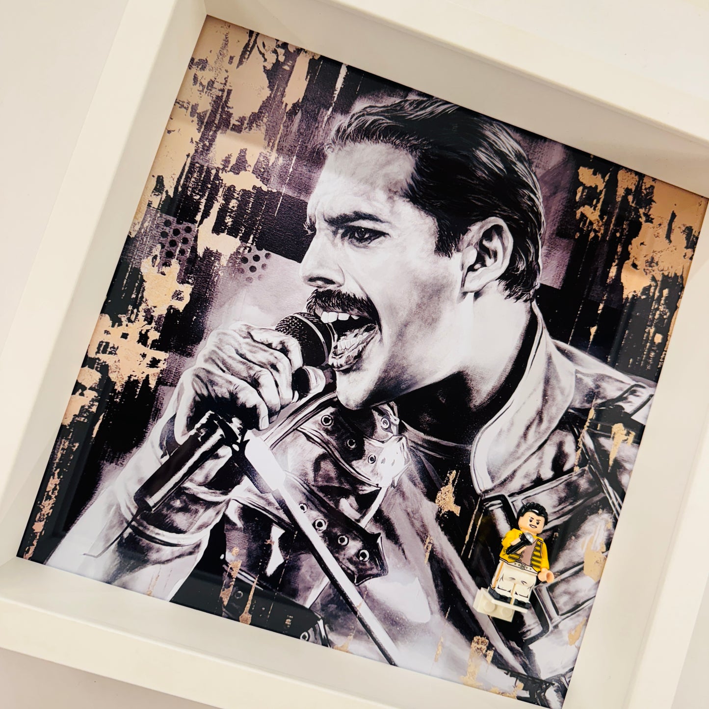 Freddie Mercury Minifigure in a Frame