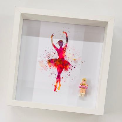 Ballerina/Dancer minifigure in a Frame