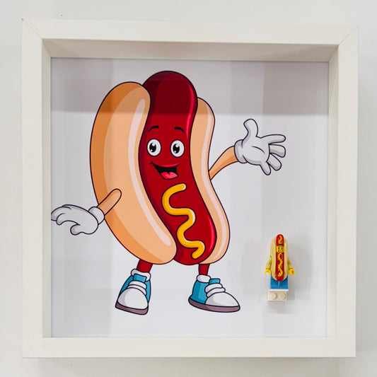 Hotdog Minifigure in a Frame