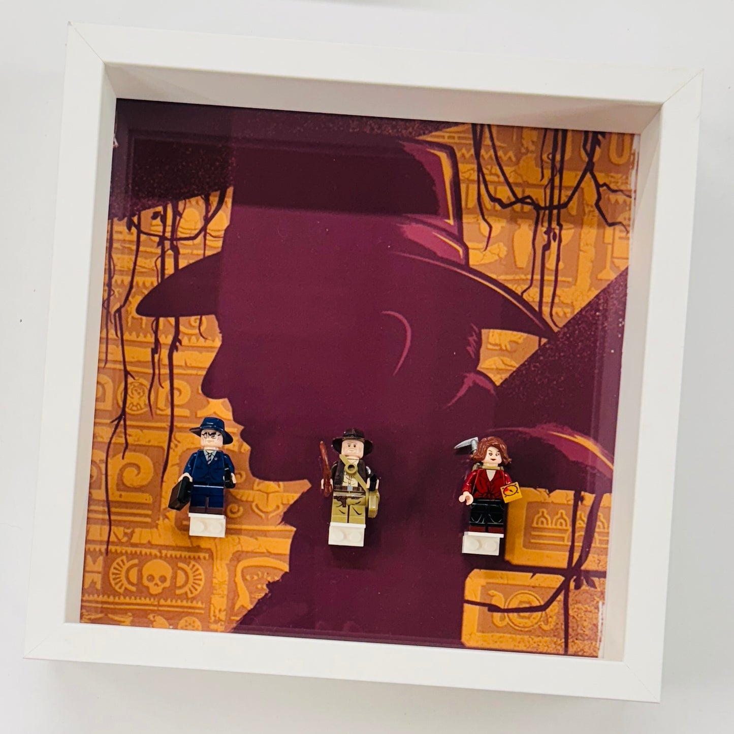 Indiana Jones Minifigures in a Frame