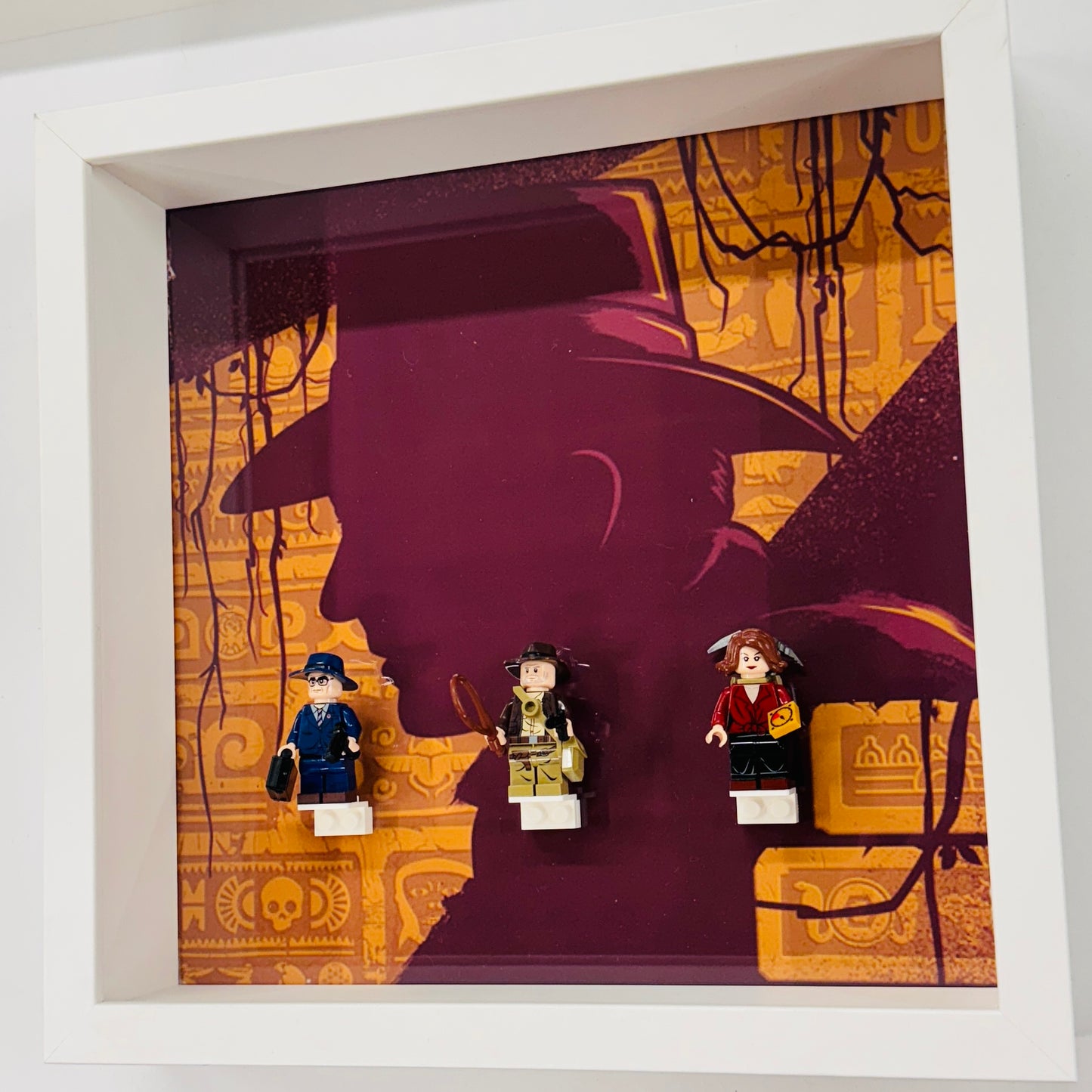 Indiana Jones Minifigures in a Frame