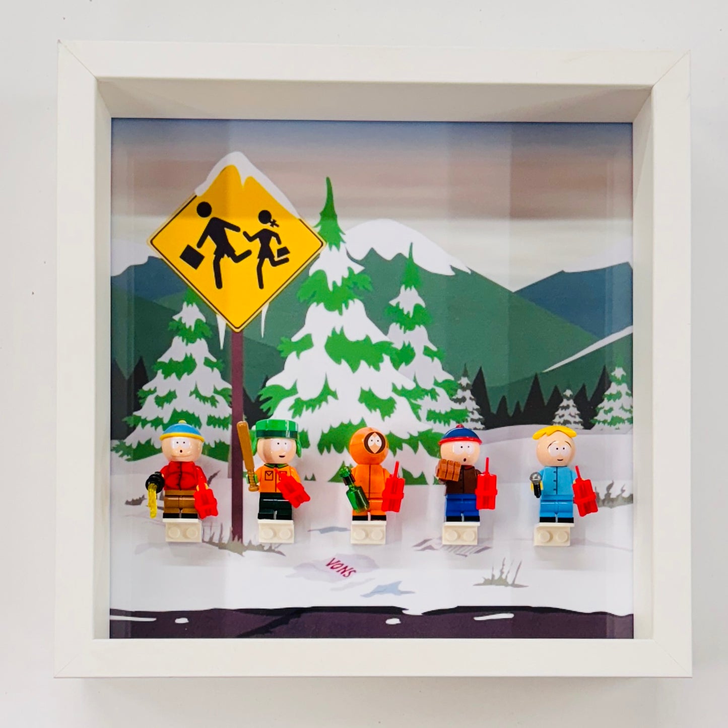 South Park Minifigures in a Frame