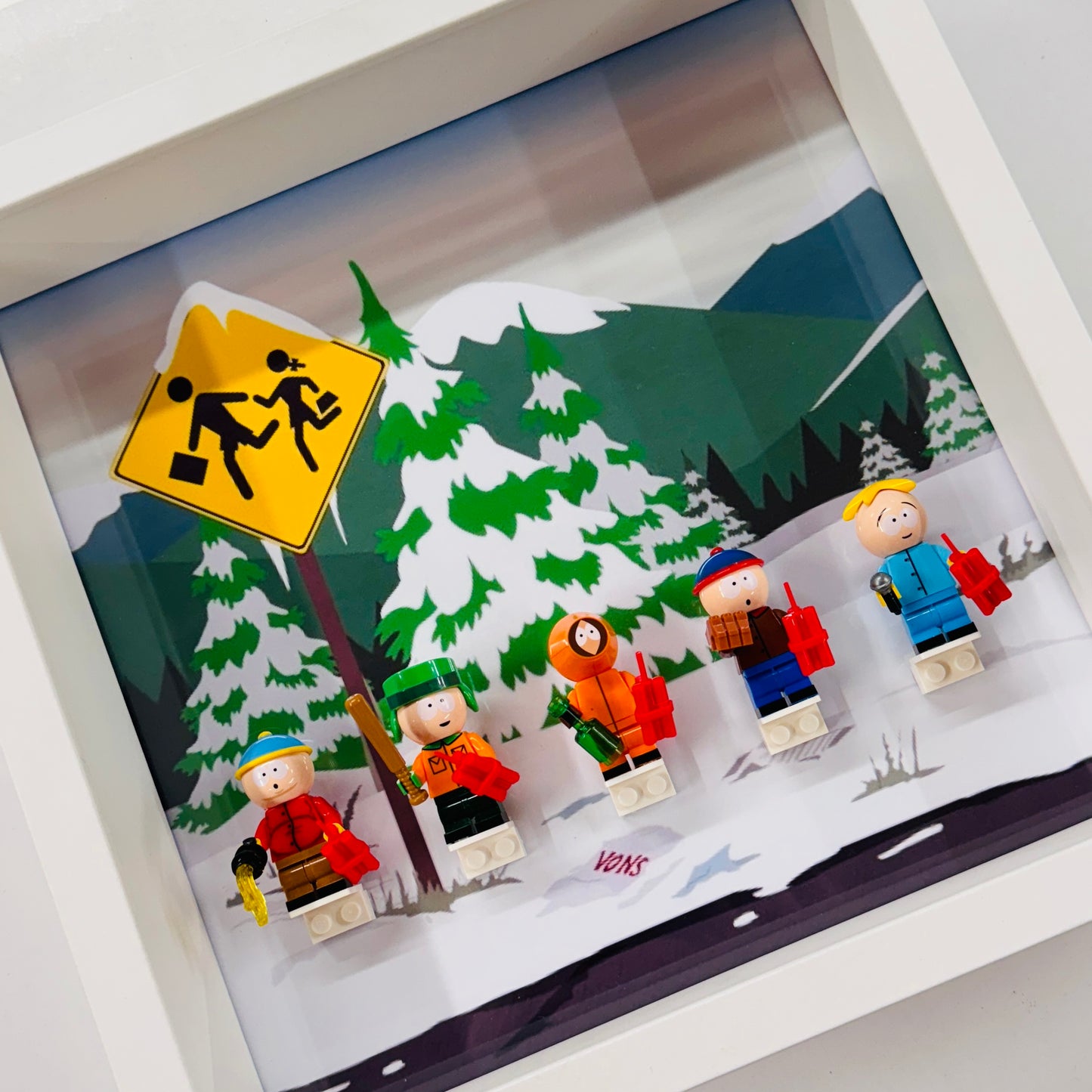 South Park Minifigures in a Frame