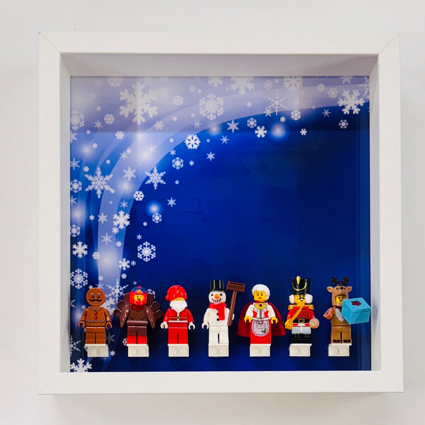 Christmas Minifigures in a Frame