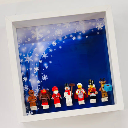 Christmas Minifigures in a Frame