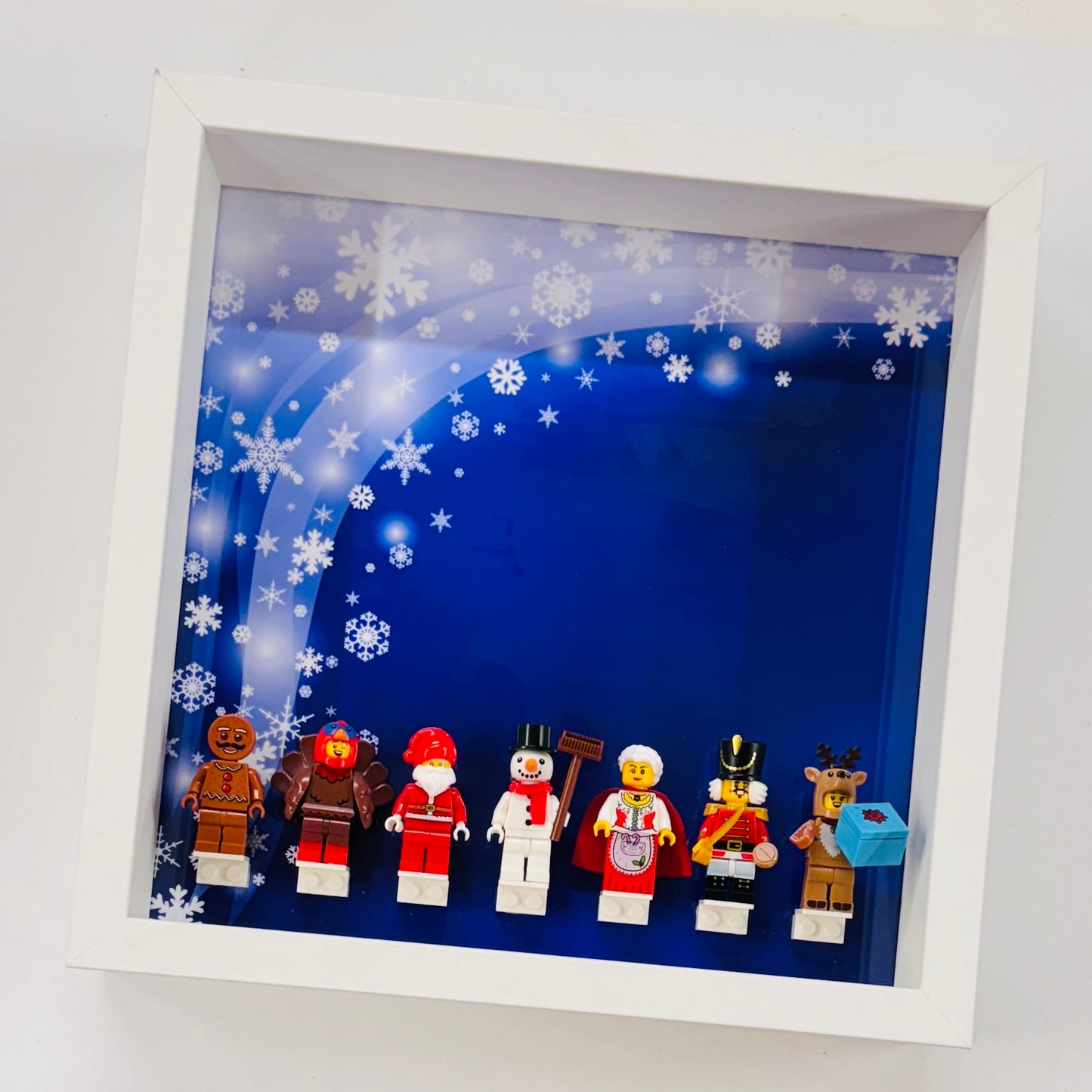 Christmas Minifigures in a Frame