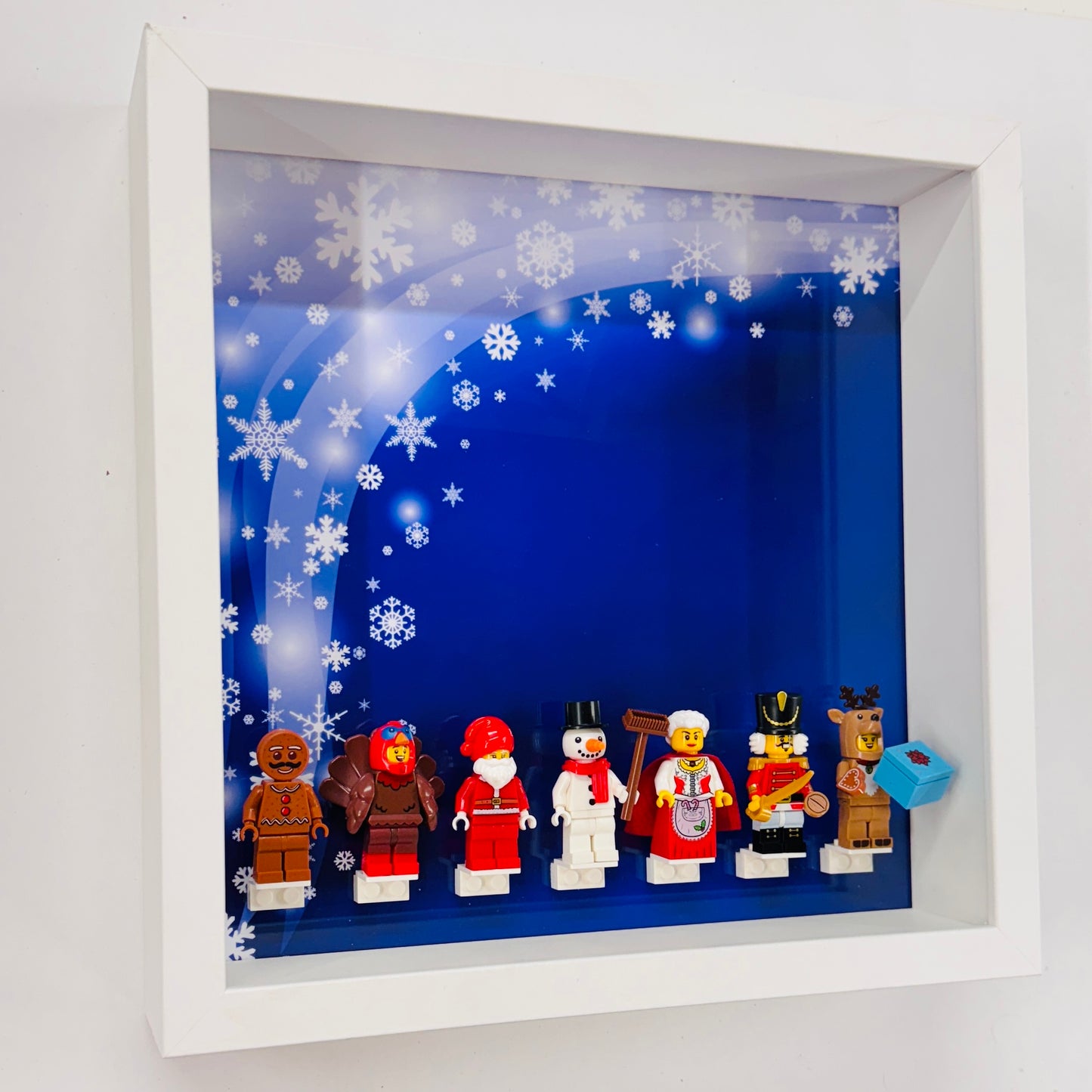 Christmas Minifigures in a Frame