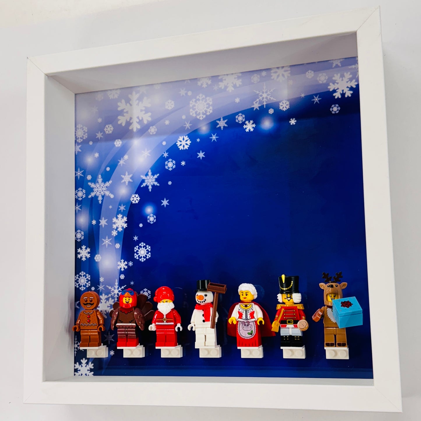 Christmas Minifigures in a Frame