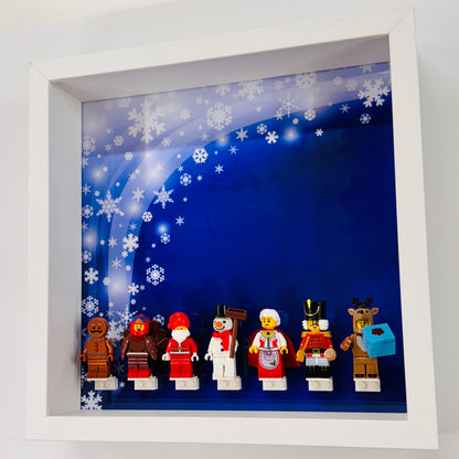 Christmas Minifigures in a Frame