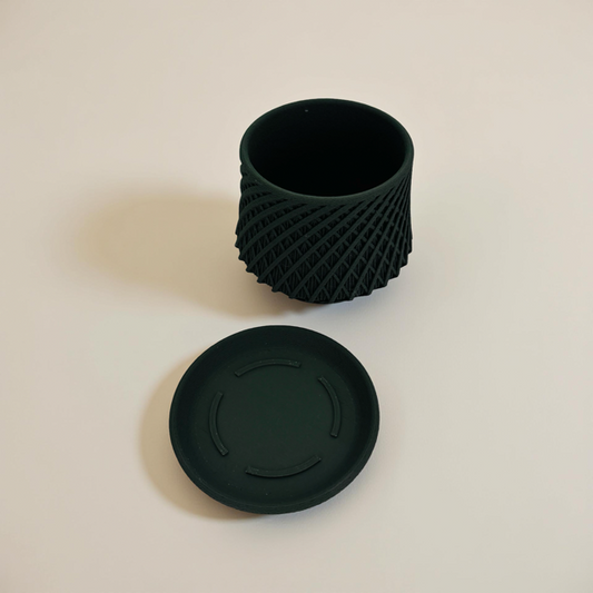 3D Printed Geometric Olive Planter