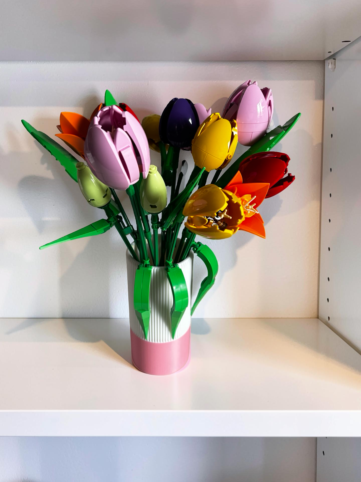 Vase for LEGO Botanicals, Bouquets & Flower Sets 17cm Vase – Custom Colour Base