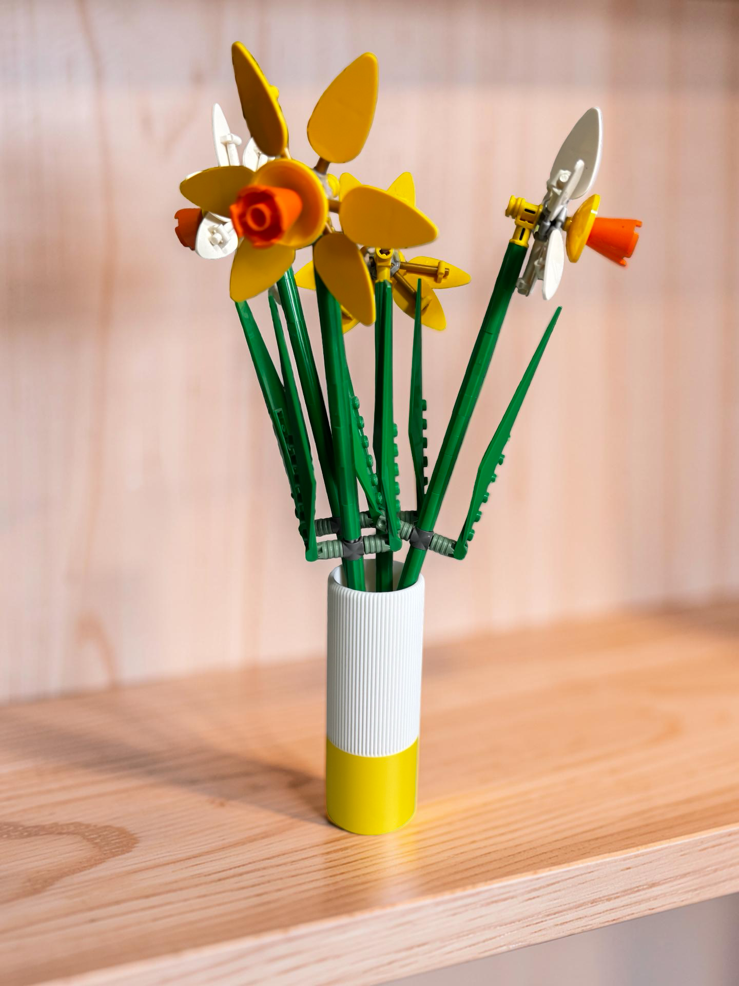 Vases For All LEGO Flowers Sets, Botanicals & Roses In A Modern Ribbed Design