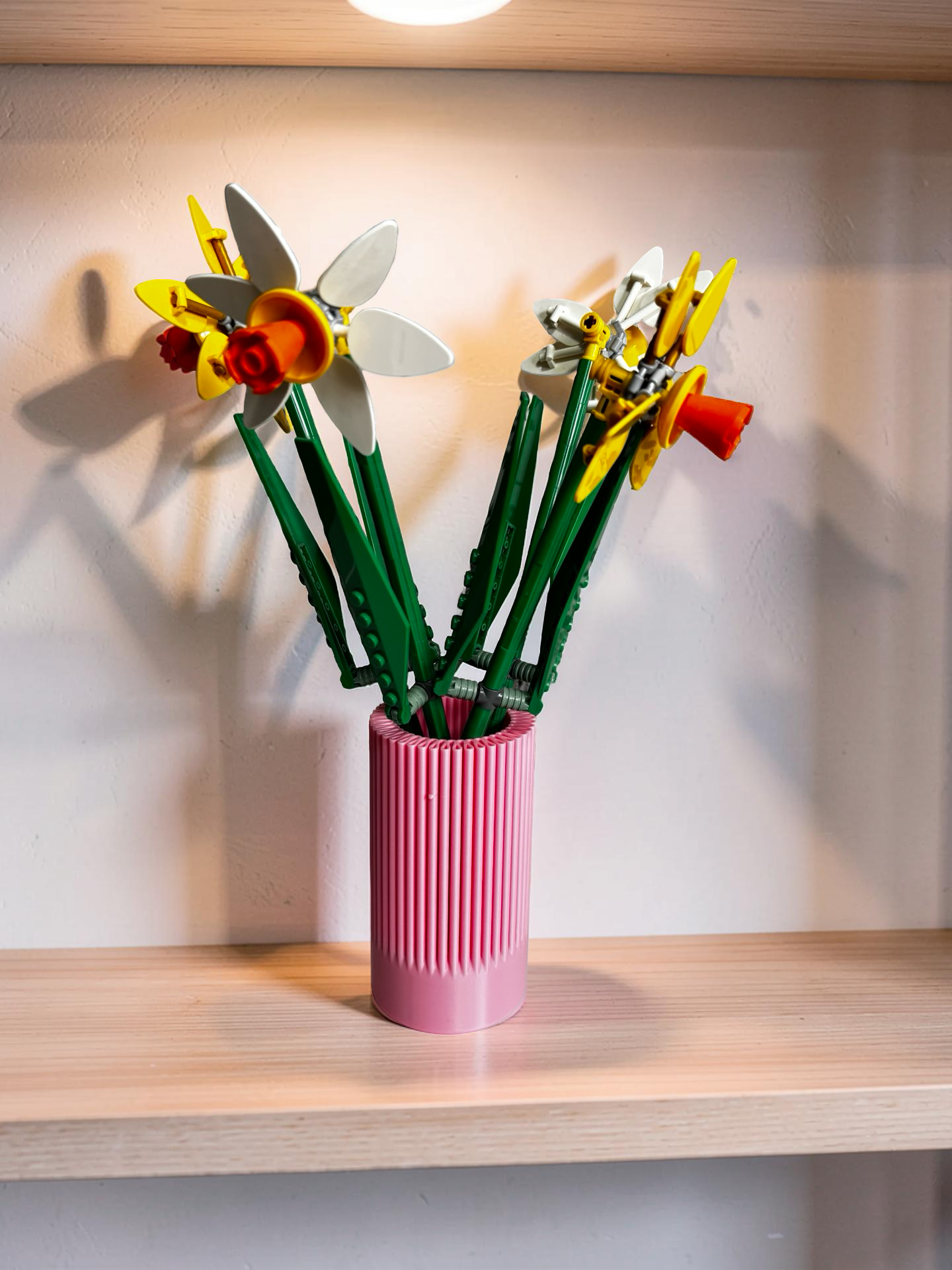 Vases For All LEGO Flowers Sets, Botanicals & Roses In A Modern Ribbed Design