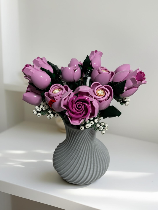 Display Vase For Lego Bouquet, Artificial Flowers or Roses 10342 Botanicals