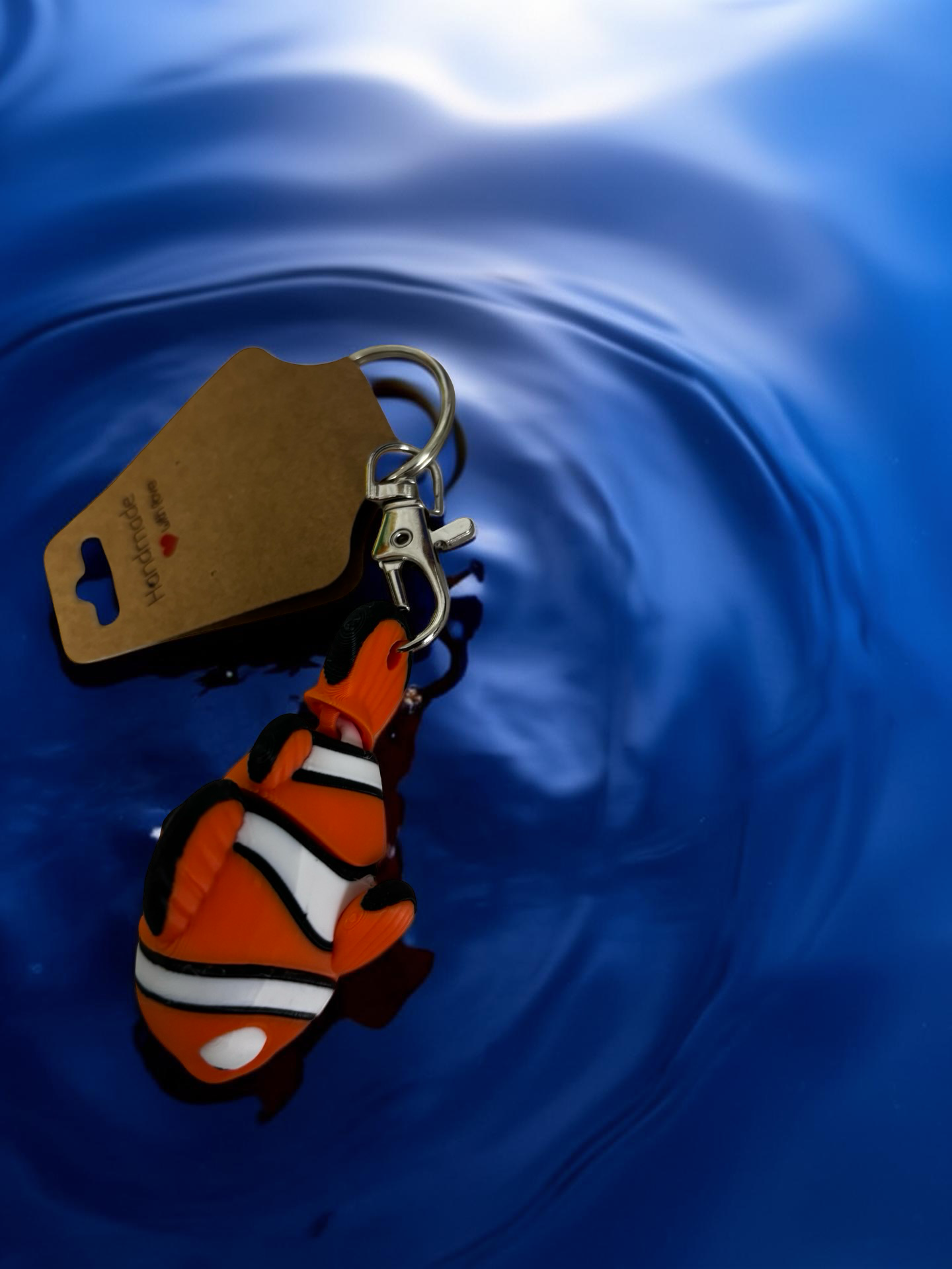 Clownfish (Nemo) Fidget Toy or 3D Printed Keychain, Ocean Friend