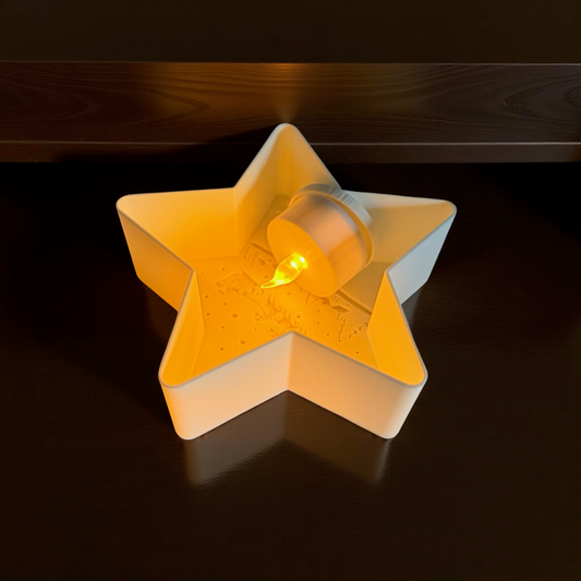 3D Printed Star Tealight Holder - Santa Sleigh Design