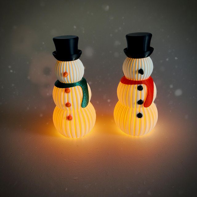 Small Snowmen Tealight Holders