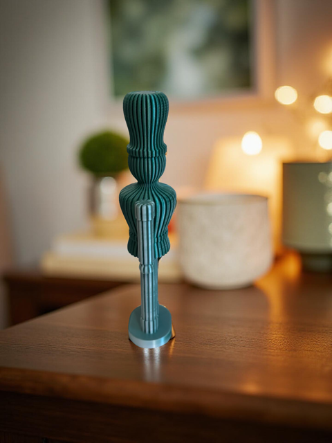 Green & White Nutcracker - Ribbed Design
