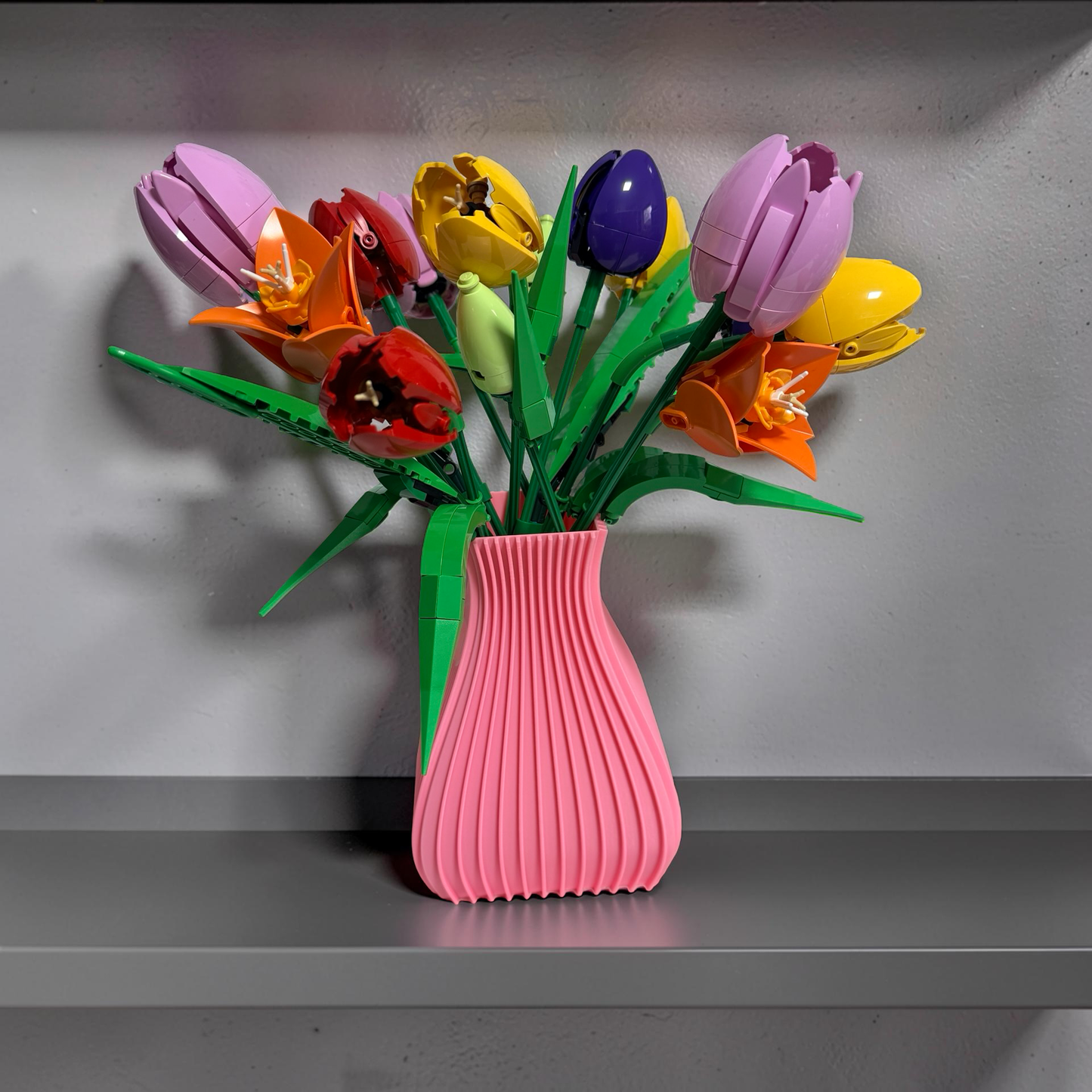 Vase For Lego Flowers Bouquet, Roses 10280 10374 & All Botanicals Collections
