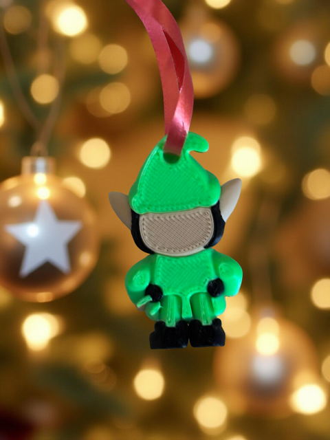 Green Elf Fidget/Christmas Tree Decoration