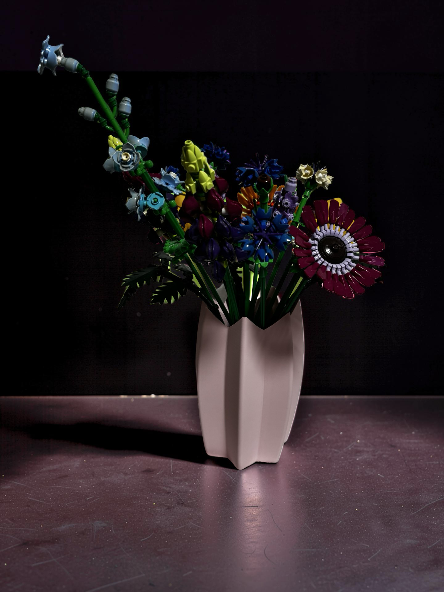 Vase For Lego Flowers,Bouquets, Botanicals tulips, Pink Roses, Red Roses 40461